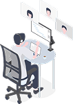 進捗共有・ロードマップのイラスト