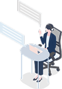 受講を検討する様子のイラスト